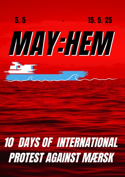 DEMONSTRATION MOD MAERSK FOR KLIMA OG PALÆSTINA