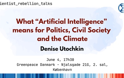 Talk: What "Artificial Intelligence" Means for Politics, Civil Society, and the Climate