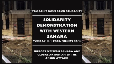 FREE WESTERN SAHARA - YOU CAN'T BURN DOWN SOLIDARITY