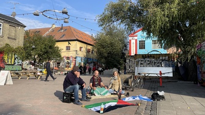 For et frit og fredeligt Palæstina og Christiania.