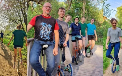 Kør På Ethjulet Cykel Dag