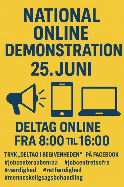 National Online Demonstratione for et værdigt jobcenter