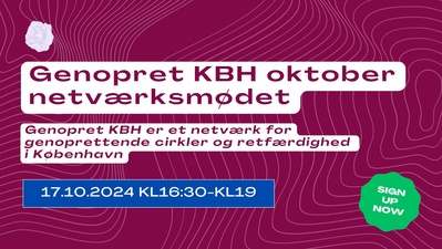 GENOPRET KBH_October meet up: Netværksmødet / Networkmeeting