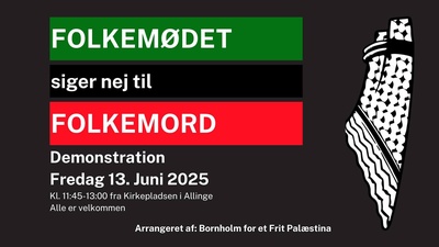 Folkemødet siger nej til folkemord