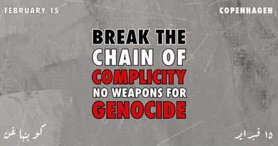 STORDEMONSTRATION: Break the Chain of Complicity – No Weapons for Genocide!