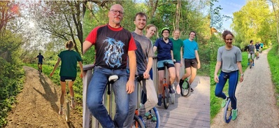 Kør På Ethjulet Cykel Dag