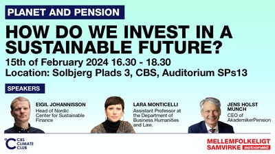 Planet and Pension: How do we invest in a sustainable future?