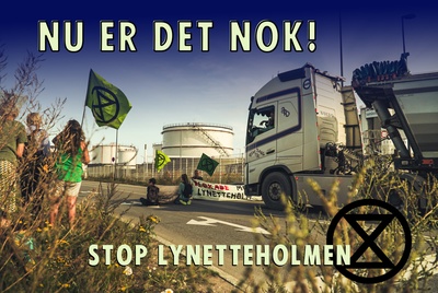 Blokade imod Lynetteholm!