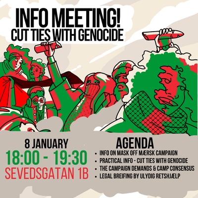 Info meeting: Cut Ties With Genocide