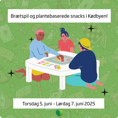 Brætspil og plantebaserede snacks i Kødbyen! 🌱🎲