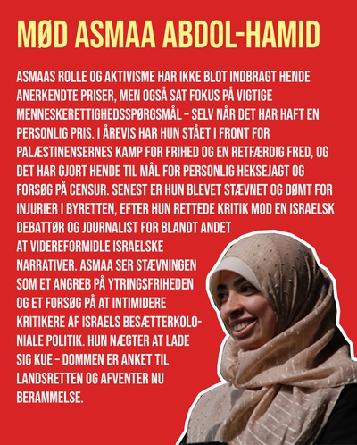 Stop censuren af Palæstinasolidariteten!