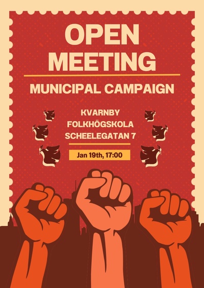 Open meeting: Municipal campaign / Kommunal Kampanj