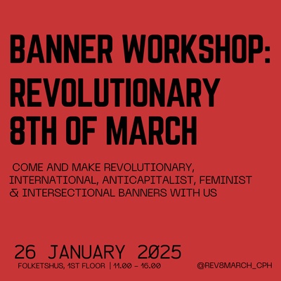 BANNER WORKSHOP -  Revolutionary 8th of march