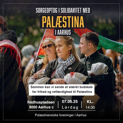 Sorgeoptog i solidaritet med Palæstina