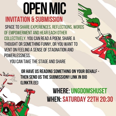 Open Mic: A Call to Gather, Reflect, Share Experiences and Strengthen Our Resistance!