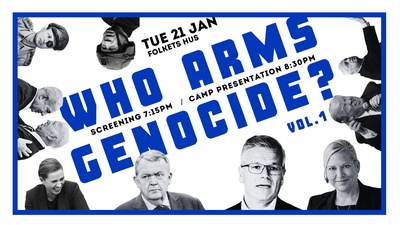 WHO ARMS GENOCIDE? - Screening & Presentation of the "Cut Ties With Genocide" Camp