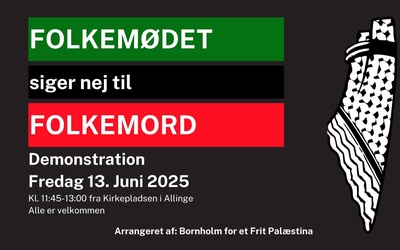 Folkemødet siger nej til folkemord